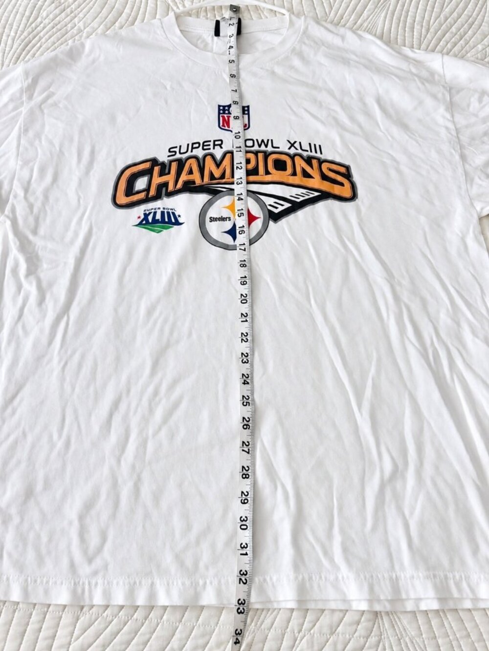 Vintage 2009 Pittsburgh Steelers Super Bowl XLIII Champions T-Shirt XL NFL - Picture 5 of 5
